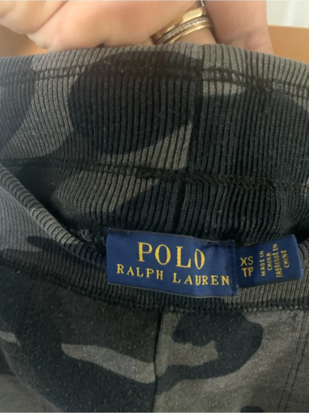 Polo by Ralph Lauren Men's Gray & Black Camo Joggers
